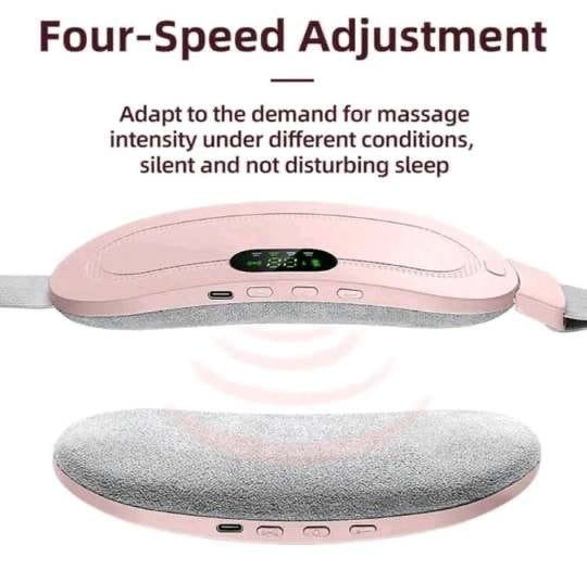 Smart Heat Therapy Belt – 4 Mode Rechargeable Cramp Massager